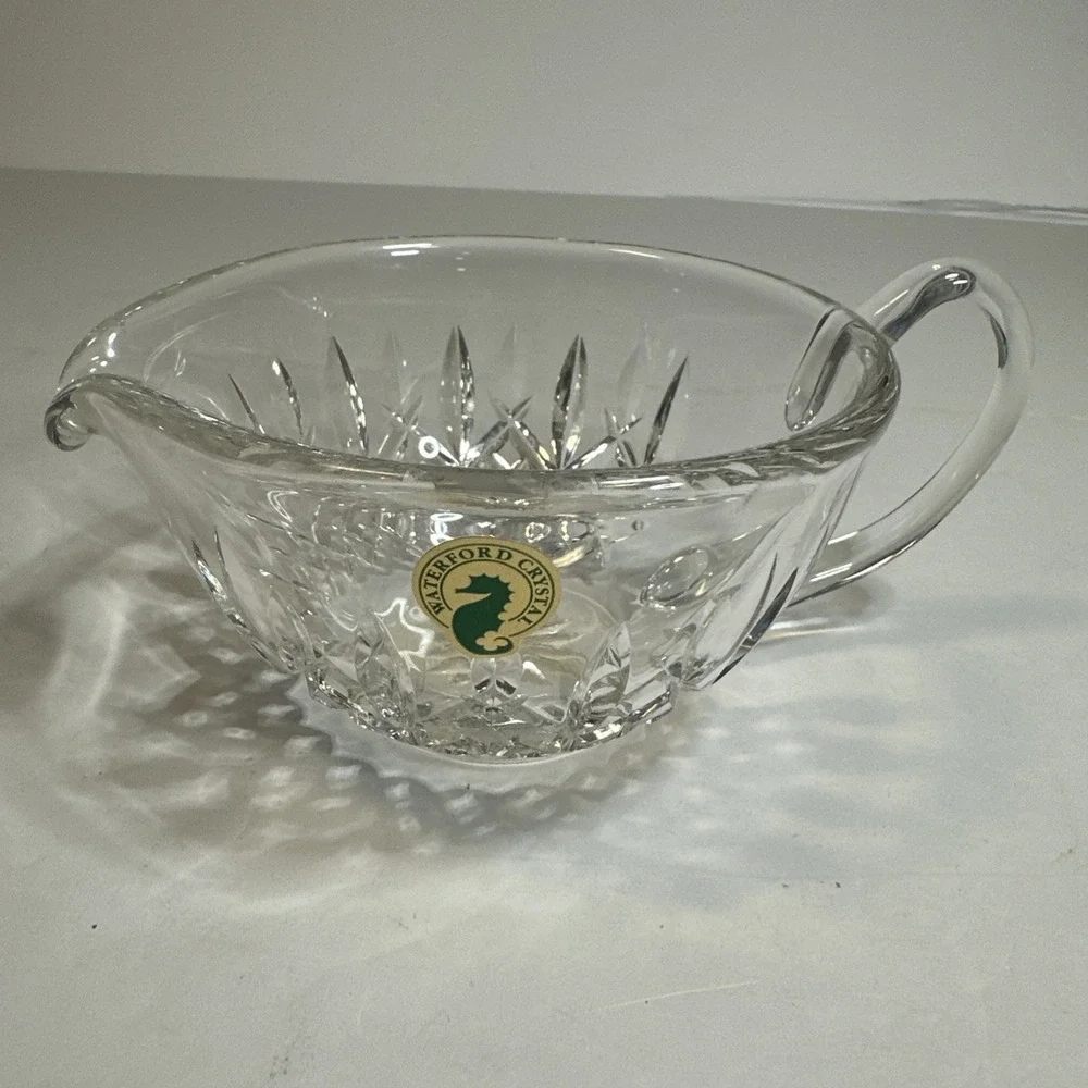 WATERFORD CRYSTAL LISMORE ARAGLIN SAUCE GRAVYBOAT GOTHIC MARK